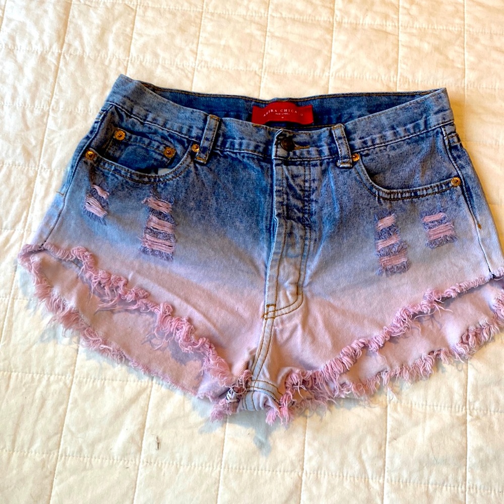 Akira Chicago distressed denim $10